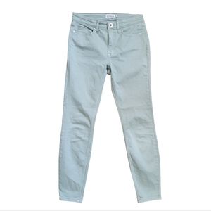 Vineyard Vines High Rise Skinny Sage Green Denim Jeans Stretch 25